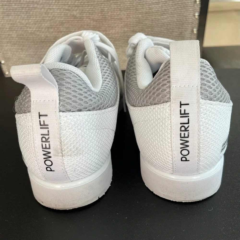 Adidas Powerlift‎ Mens Weightlifting Shoes White Black Size 9.5